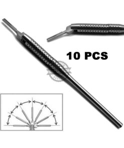 10pcs Dental Surgical Scalpel Adjustable Handle # 3 (0°-30°-60°-90°-120°-150°-180°)