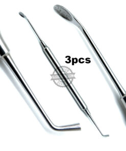 3pcs Dental Bone Spoon Graft Plugger Surgical Periodontal Instruments