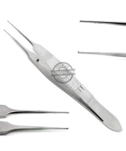 Castroviejo Forceps 4 Suturing 0.3mm 1x2 Micro Teeth Surgical Instruments