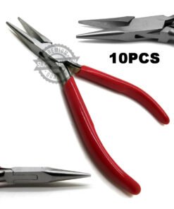 Chain Nose Pliers Length 12cm Working End 2.5cm Jewelry Making Tools 10pcs