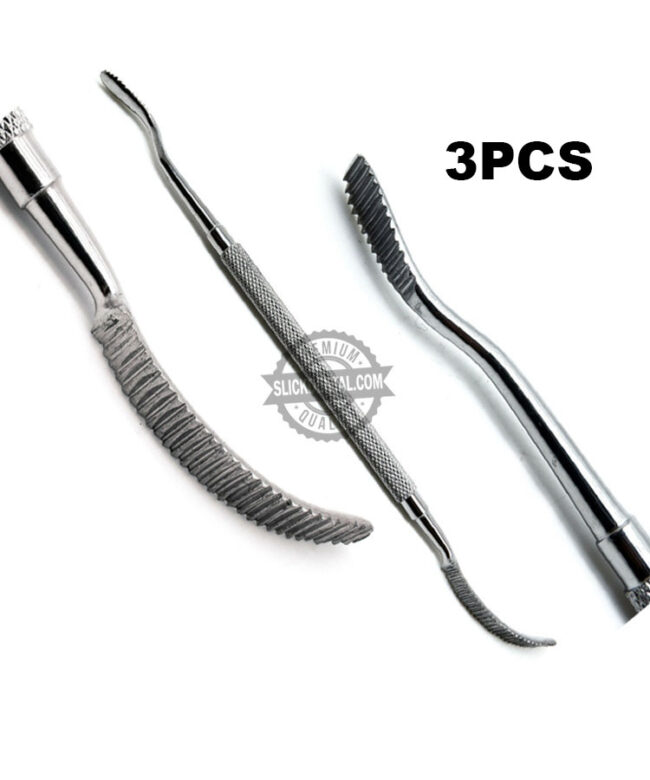 Dental Bone File # 45 Double Ended Medical Surgical Instruments3pcs