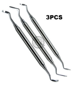 Dental Bone Scraper Root Tip Pick Grafting Implantology Surgical Instrument 3pcs