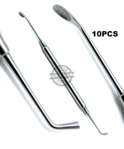 Dental Bone Spoon Graft Plugger Surgical Periodontal Instruments 10pcs