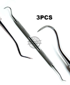 Dental Ligature Director Double Ended Elastic Orthodontic Applying Tools 3pcs