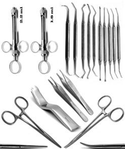 Dental-Sinus-Lift-Kit-Mosquito-Forcep-Syringes-Frazier-Tube-Retractor-Tweezer-18Pcs