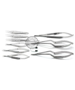 Eye Ophthalmic Scissors Retractors Forceps Speculum Surgical Instruments 10Pcs