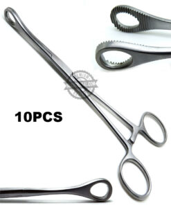 Foerster Sponge Straight Forceps 12 Serrated Jaws Surgical Instruments 10Pcs