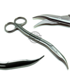Heath Scissors S-Shaped 6" Curved Working End 1.5" Surgical Medical Instruments 10Pcs