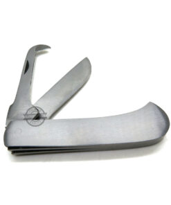 Heavy Duty Folding Knife Two Small Large Blades Veterinary Stainless Steel Tools