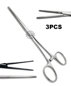 Hoarse Occluding Tube Clamp Forceps 6.25 Vertical Serrated Surgical Tools 3Pcs