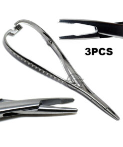 Mathieu's Needle Holder 14cm Elastomeric Forces Dental Orthodontics Tools 3Pcs
