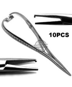 Mathieu's Needle Holder 14cm with Hook Forceps Dental Orthodontics Tools 10Pcs