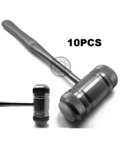 Mead Mallet 7.5 Head 7.29oz W 2 Replaceable Nylon Caps Orthopedic Tools 10Pcs