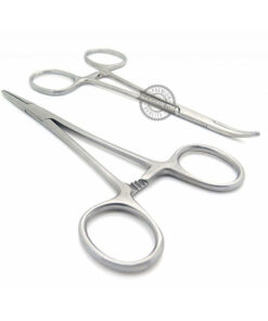 Mosquito Forceps Hemostat Locking Forceps Pliers (Straight & Curved)