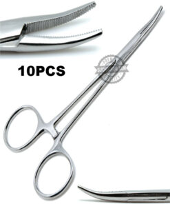 Mosquito Hemostat Curved Forceps 5" Locking Handle Surgical Picking Instruments 10Pcs