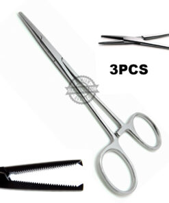Mosquito Kocher Forceps 5 Teeth 1x2 Straight Hemostat Surgical New Instruments 3Pcs