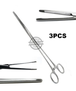 Pean Rochester Straight Forcep 8 Hemostat Surgical Stainless Steel Instruments 3Pcs