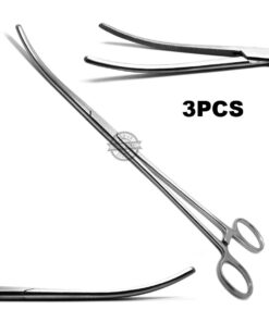 Pena Rochester Curved Forceps 12 Hemostat Surgical Instruments 3Pcs