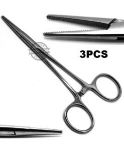 Dental Mosquito Hemostat Straight Forceps 5" Surgical Instruments 3Pcs