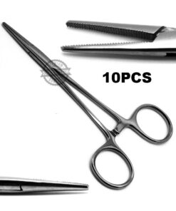 Dental Mosquito Hemostat Straight Forceps 5" Surgical Instruments 10Pcs