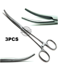 Rankin Crile Hemostat Forceps Curved 6.25 Locking Handle Surgical Tools 3Pcs