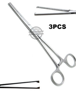 Rochester Straight 1×2 Kocher Forceps 8" Hemostat Surgical Steel Instruments 3pcs