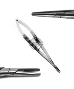 Surgical T/C Castroviejo Needle Holder 7 Straight Tip 15mm Micro Instruments