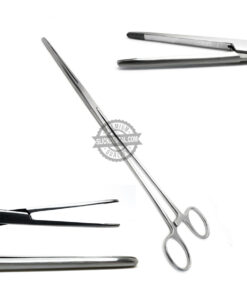 Kelly T/C Forceps 10" Straight Hemostat Locking Veterinary Surgical Instruments