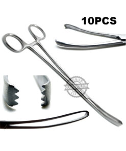 Vulsellum Forceps 9 Teeth 4X3 Teale Uterine Surgical Instruments 10pcs
